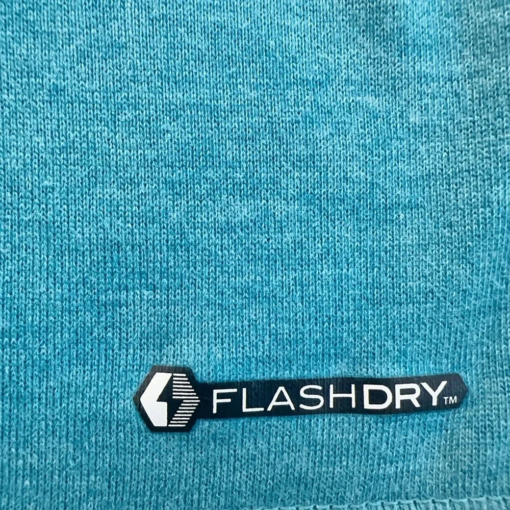 The North Face Men's Short Sleeve Polo Shirt Flash Dry Size L blue